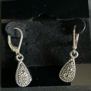 Elegant Silver Teardrop Earrings